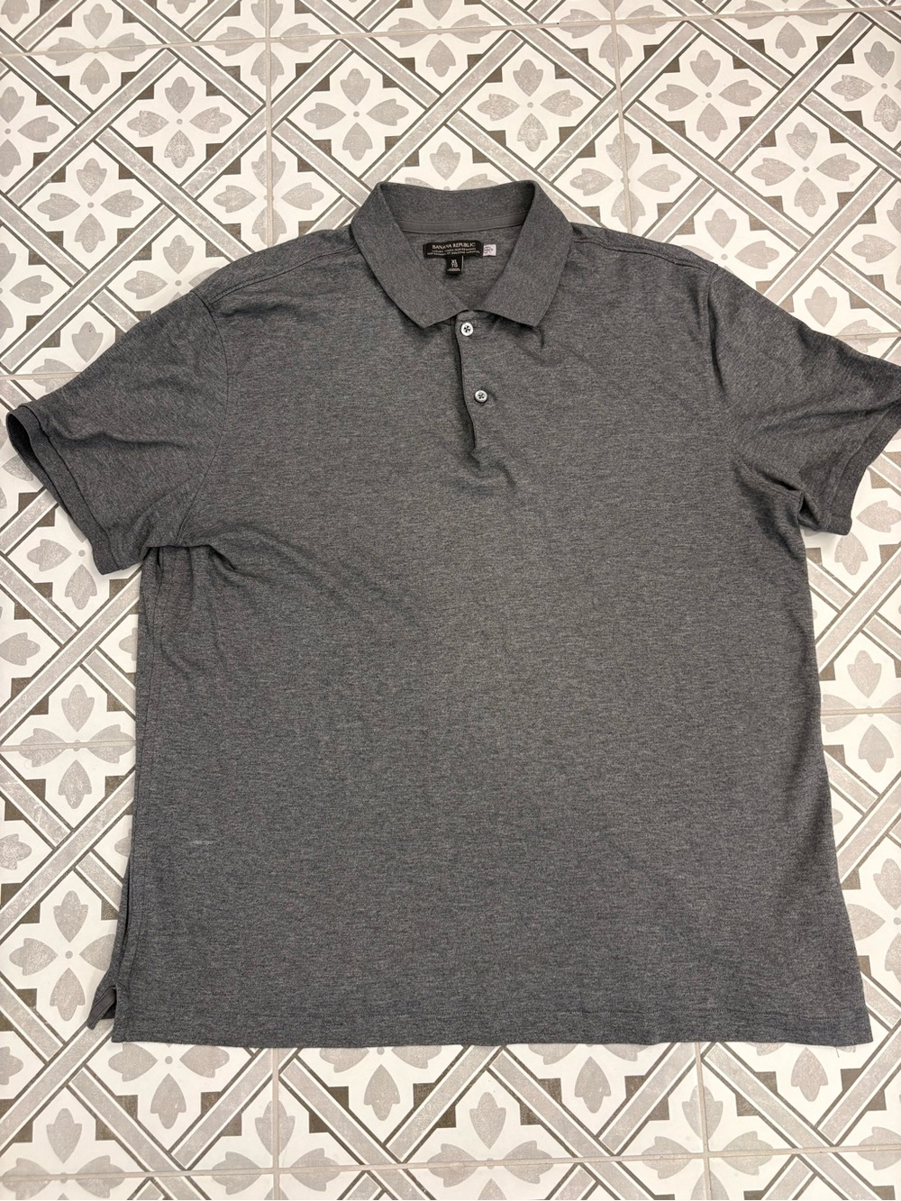 Banana Republic Men's Dark Gray Polo